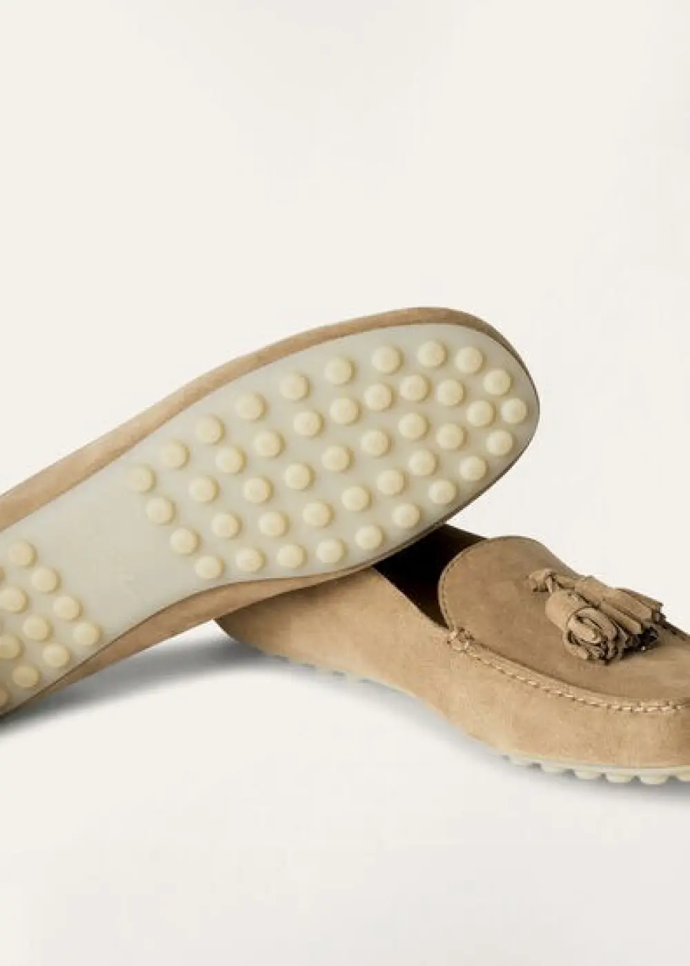 LORO PIANA DOT SOLE WALK MOCASSIN cashew butter (d846)
