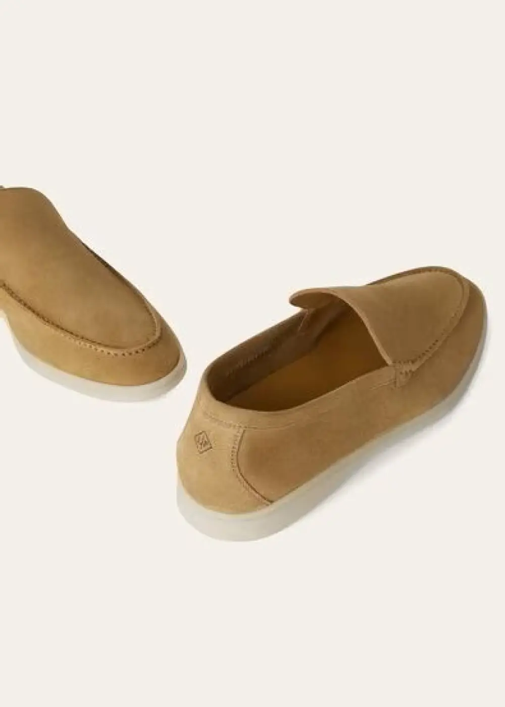LORO PIANA SUMMER CHAMRS WALK LOAFER MEN SUEDE light wood smoke (h755)