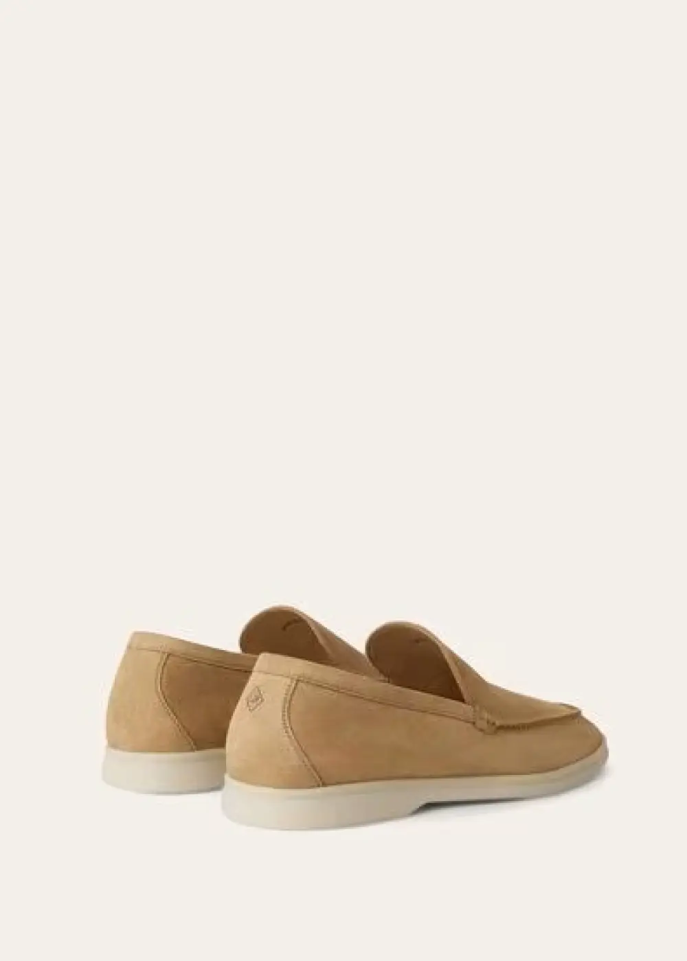 LORO PIANA SUMMER CHAMRS WALK LOAFER MEN SUEDE light wood smoke (h755)