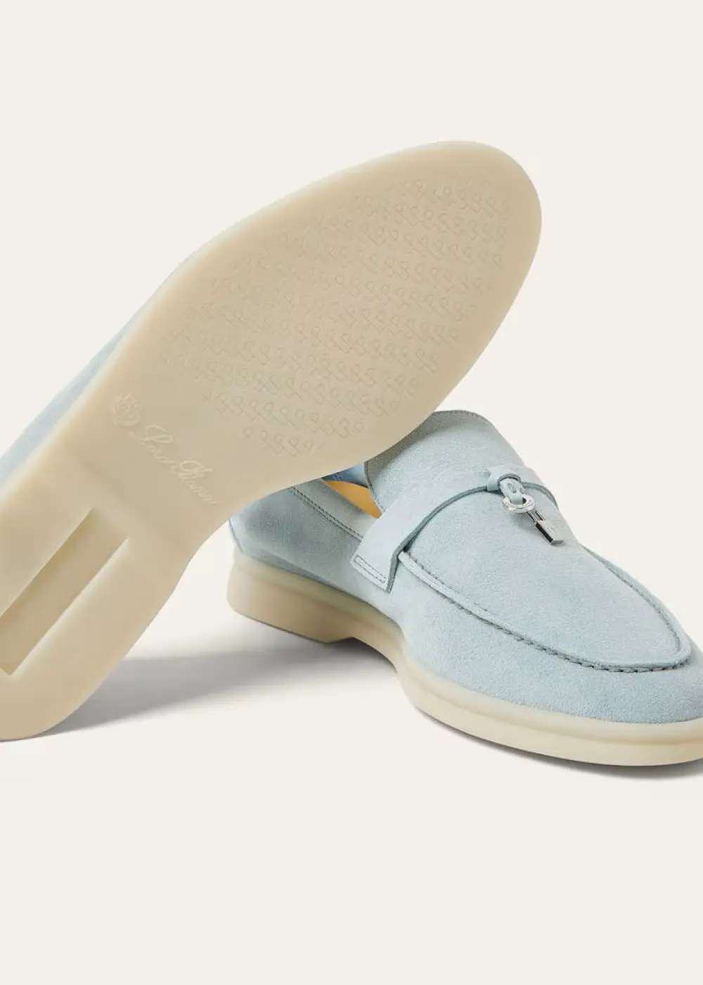 LORO PIANA SUMMER CHARMS WALK LOAFER azure sapphire (60eu)