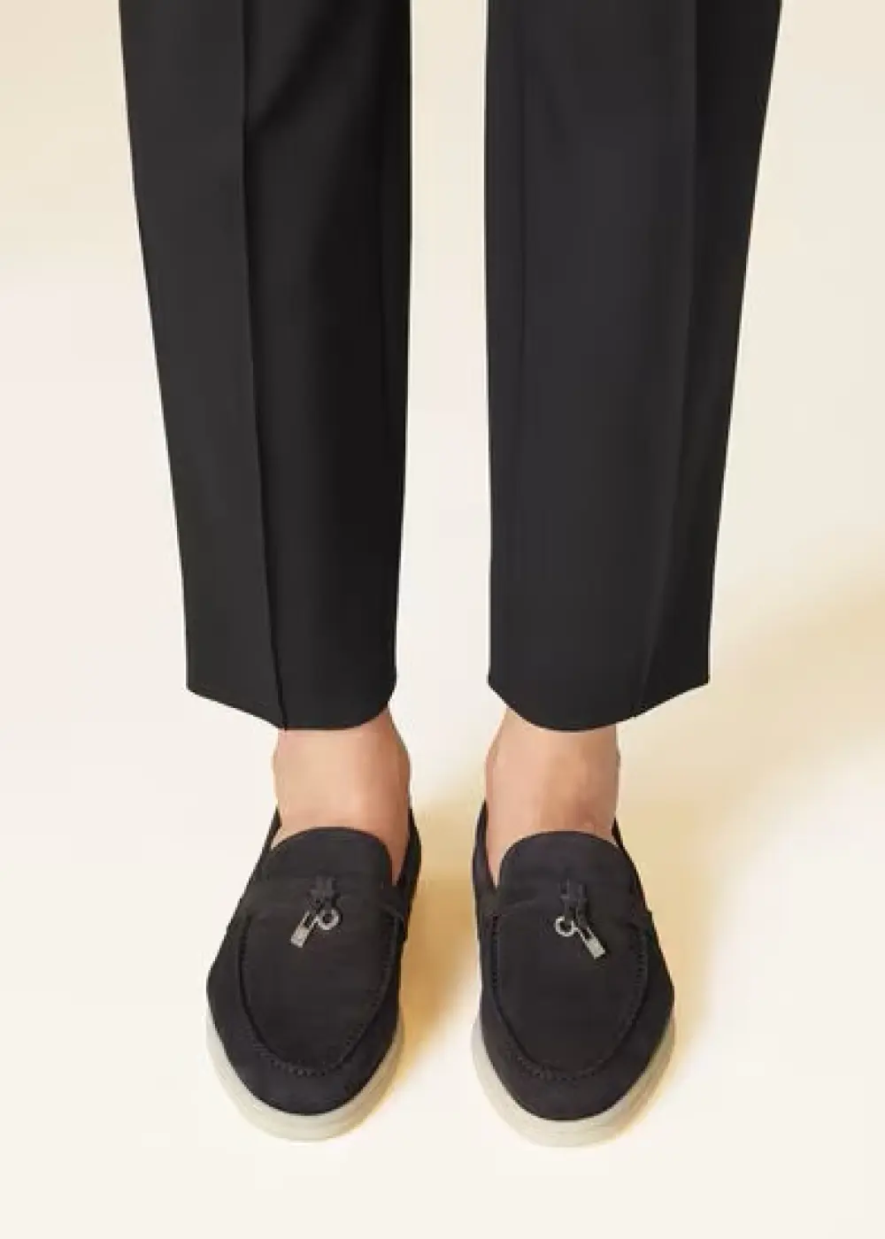 LORO PIANA SUMMER CHARMS WALK LOAFER caviar black (mb97)