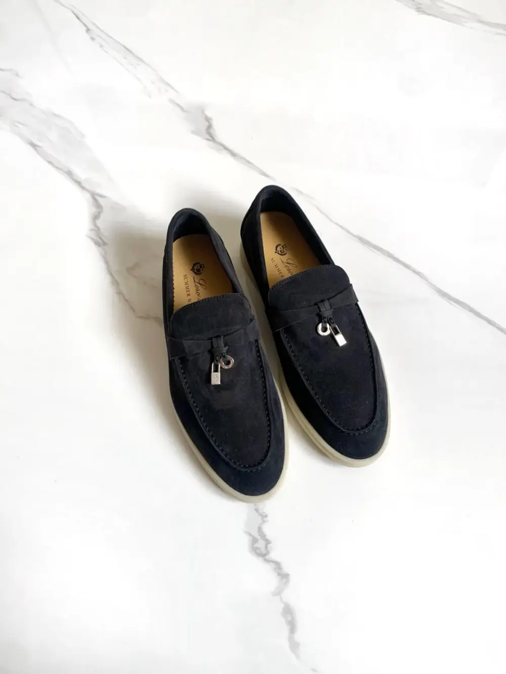 LORO PIANA SUMMER CHARMS WALK LOAFER caviar black (mb97)