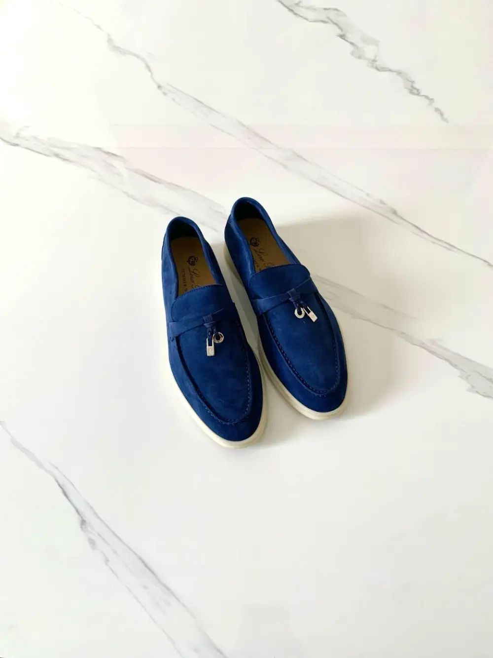 LORO PIANA SUMMER CHARMS WALK LOAFER blue fluorite (w13o)