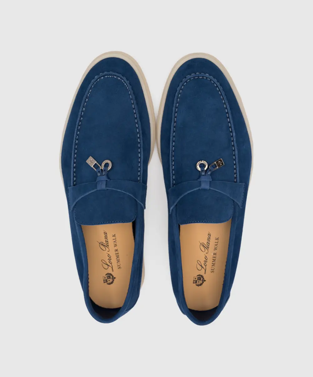 LORO PIANA SUMMER CHARMS WALK LOAFER blue fluorite (w13o)