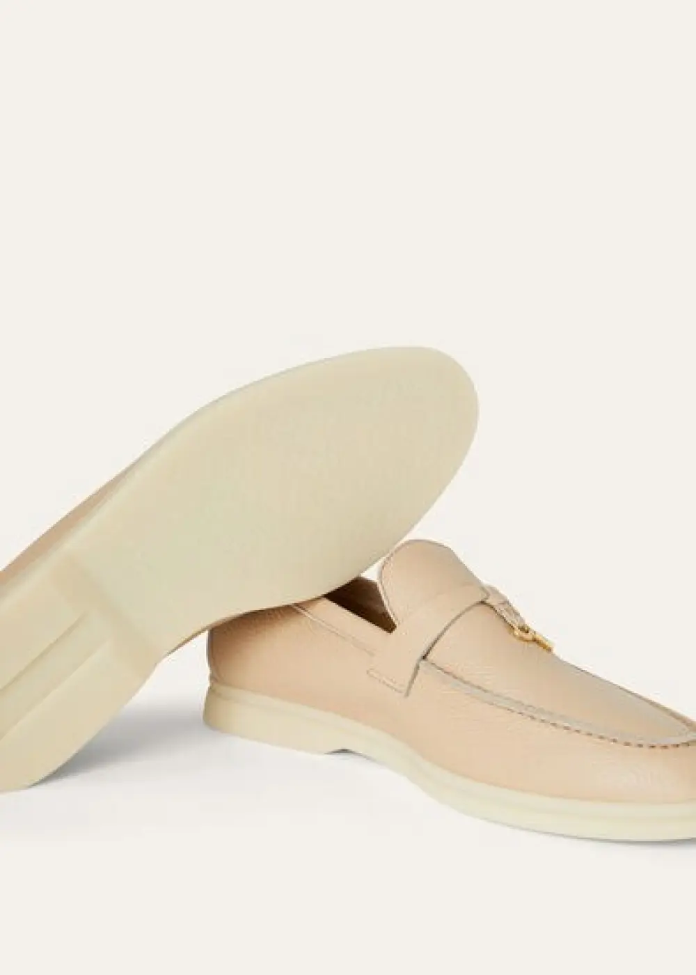LORO PIANA SUMMER CHARMS WALK LOAFER natural light camel deerskin (a0c7)