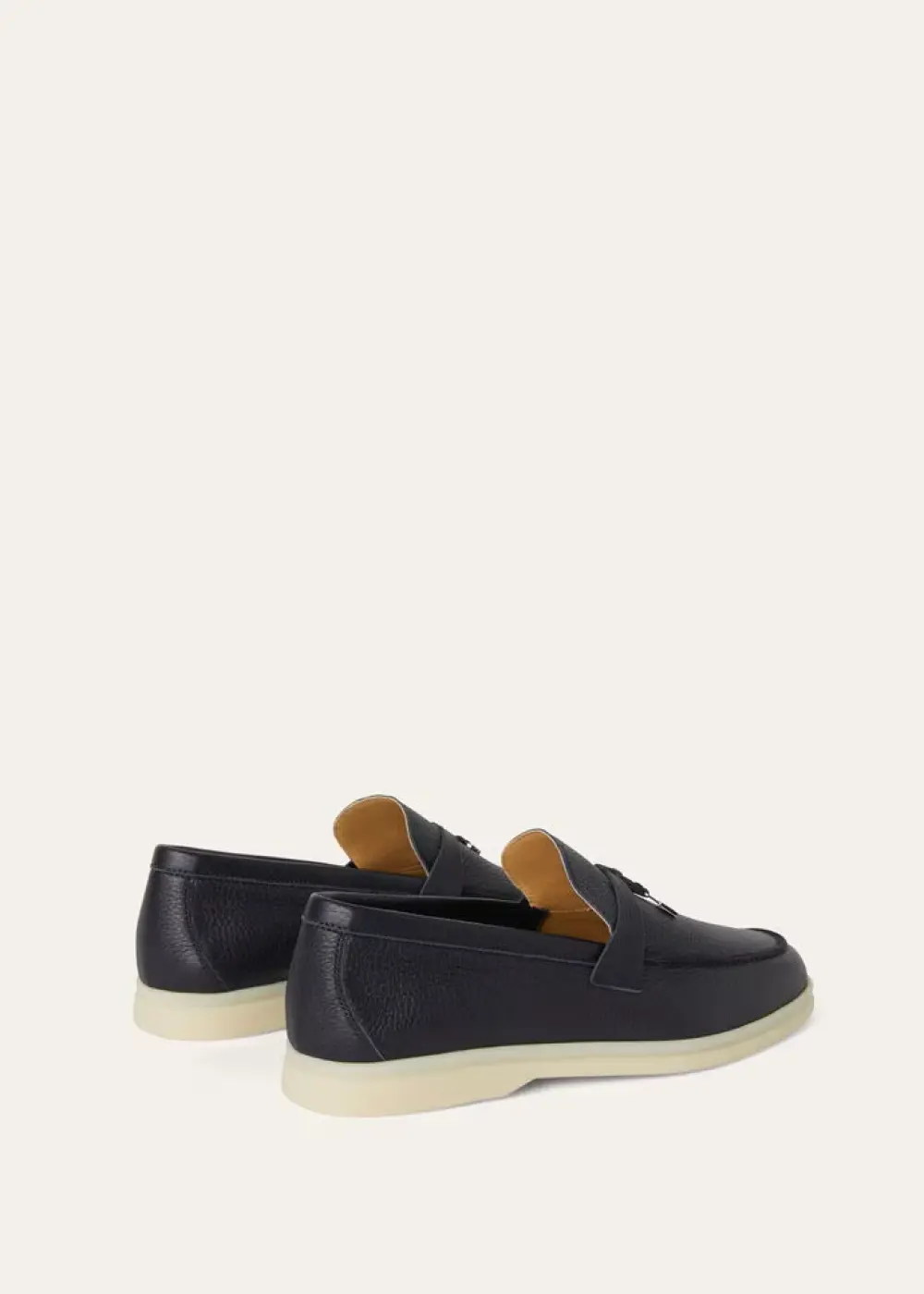 LORO PIANA SUMMER CHARMS WALK LOAFER navy blue leather (w000)