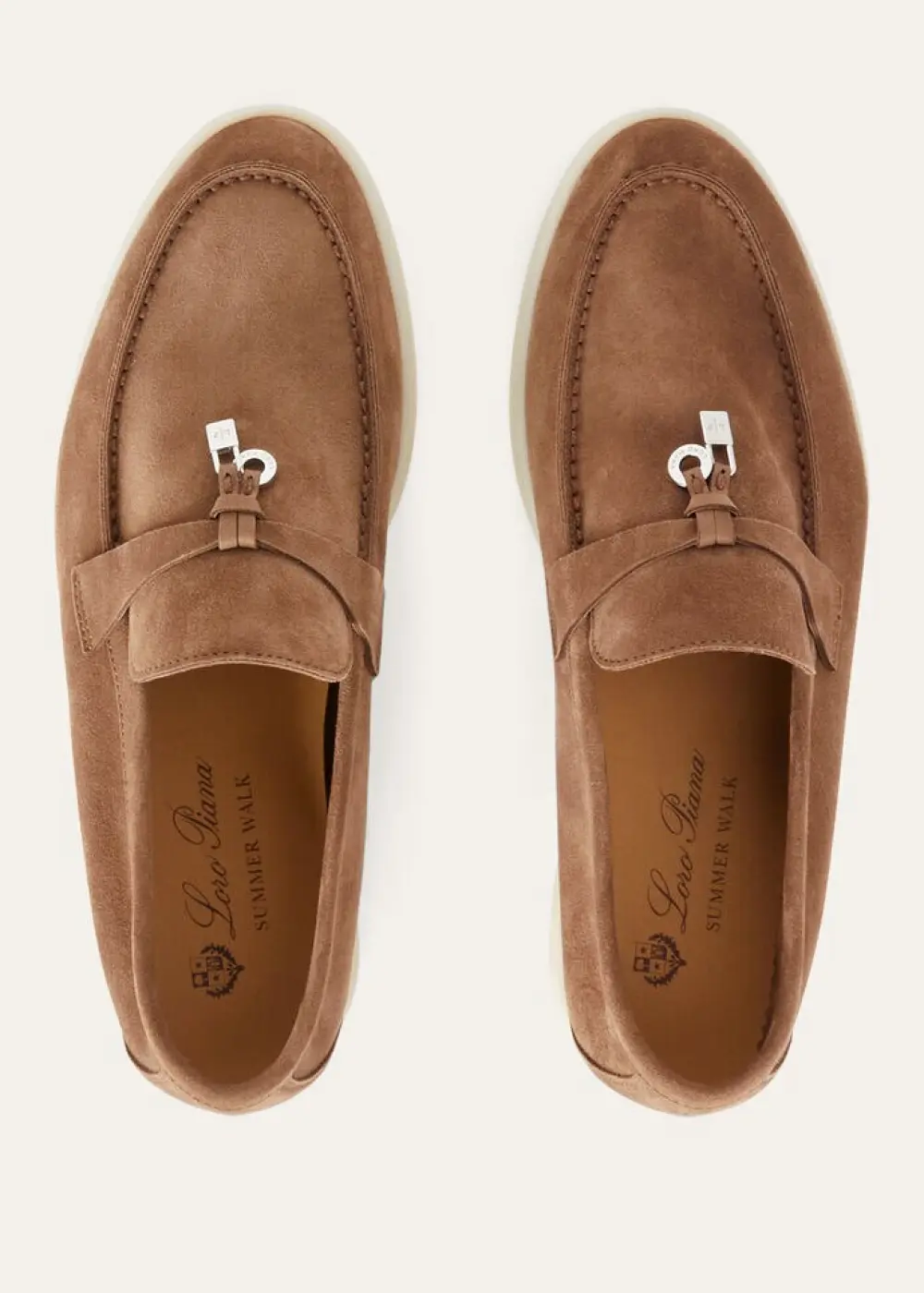 LORO PIANA SUMMER CHARMS WALK LOAFER tundra (h610)