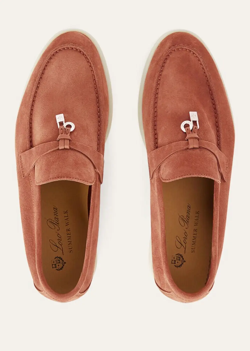 LORO PIANA SUMMER CHARMS WALK LOAFER dusty orange (l0bf)
