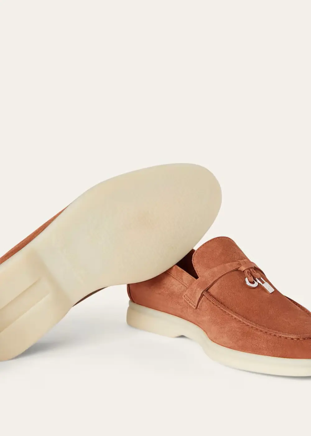 LORO PIANA SUMMER CHARMS WALK LOAFER dusty orange (l0bf)