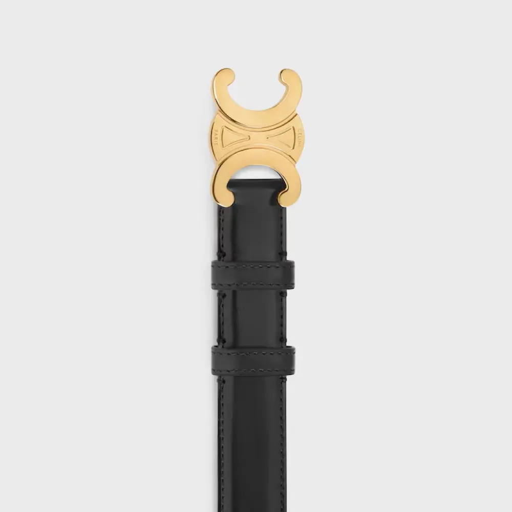 CELINE BELT TRIOMPHE 2,5CM black ghw