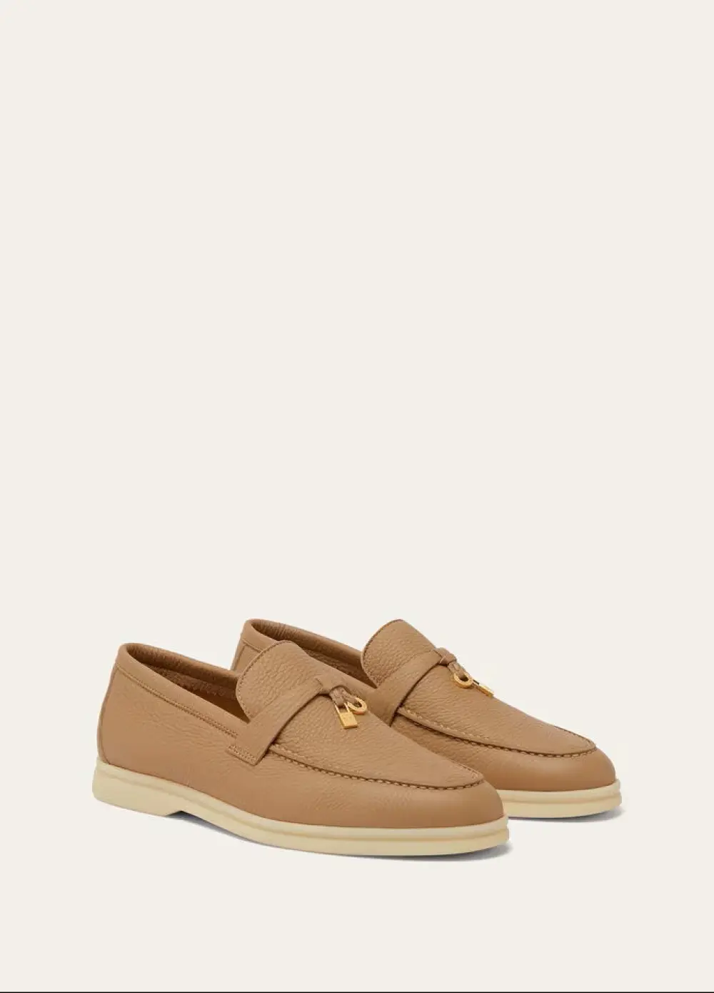 PIANA SUMMER CHARMS WALK LOAFER · cream bignet deerskin (20cb)