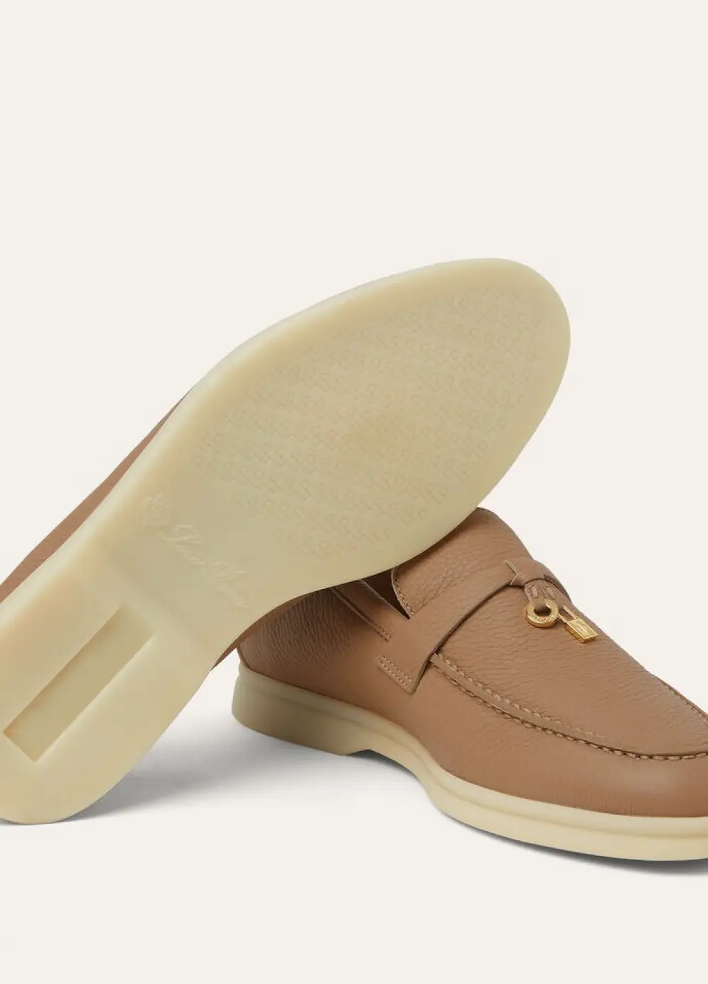 LORO PIANA SUMMER CHARMS WALK LOAFER cream bignet deerskin (20cb)