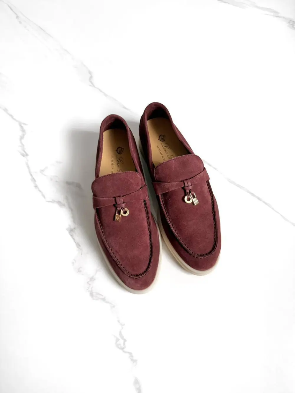 LORO PIANA SUMMER CHARMS WALK LOAFER oxblood (q0b2)