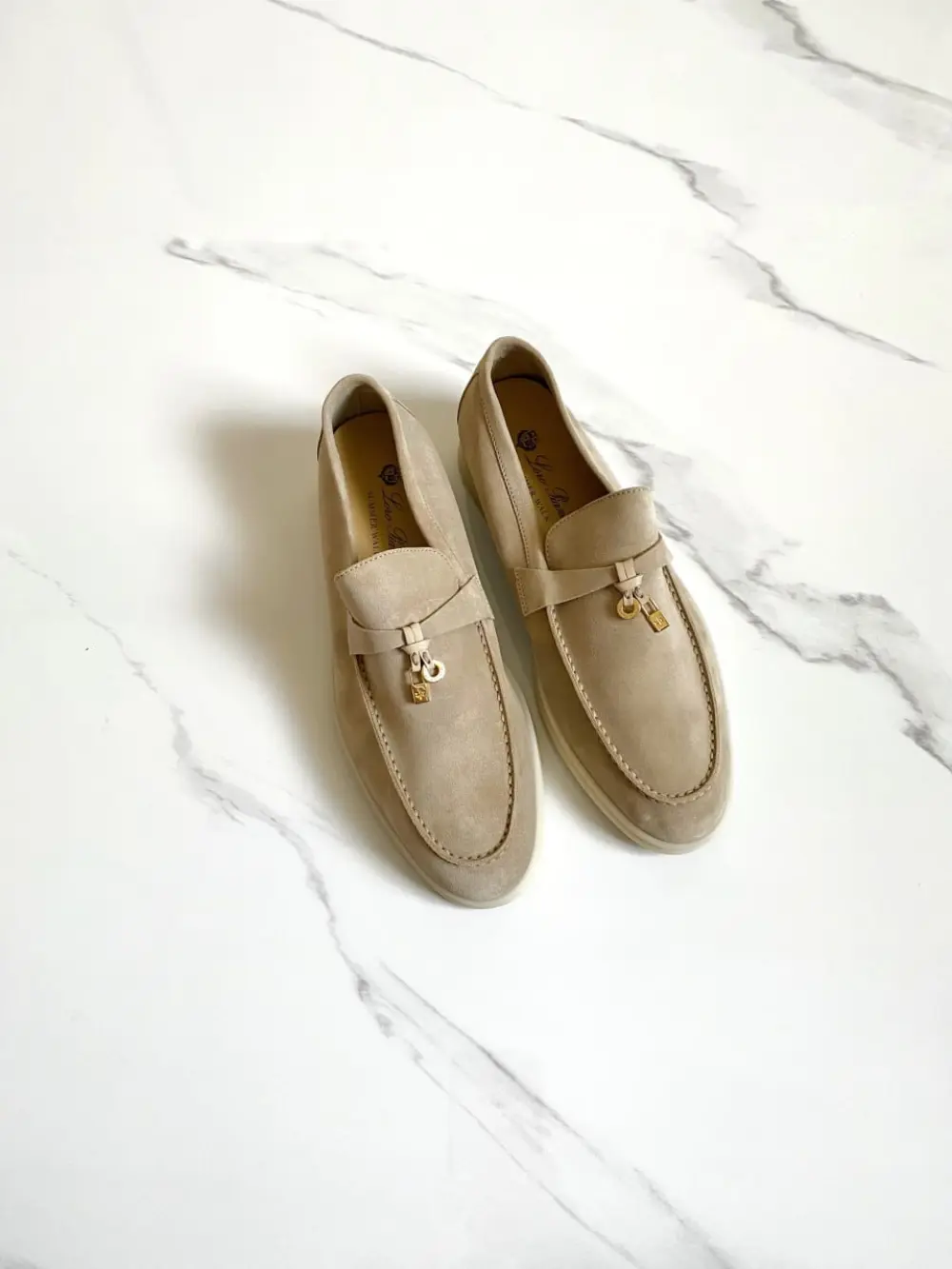 LORO PIANA SUMMER CHARMS WALK LOAFER sand stone (d044)