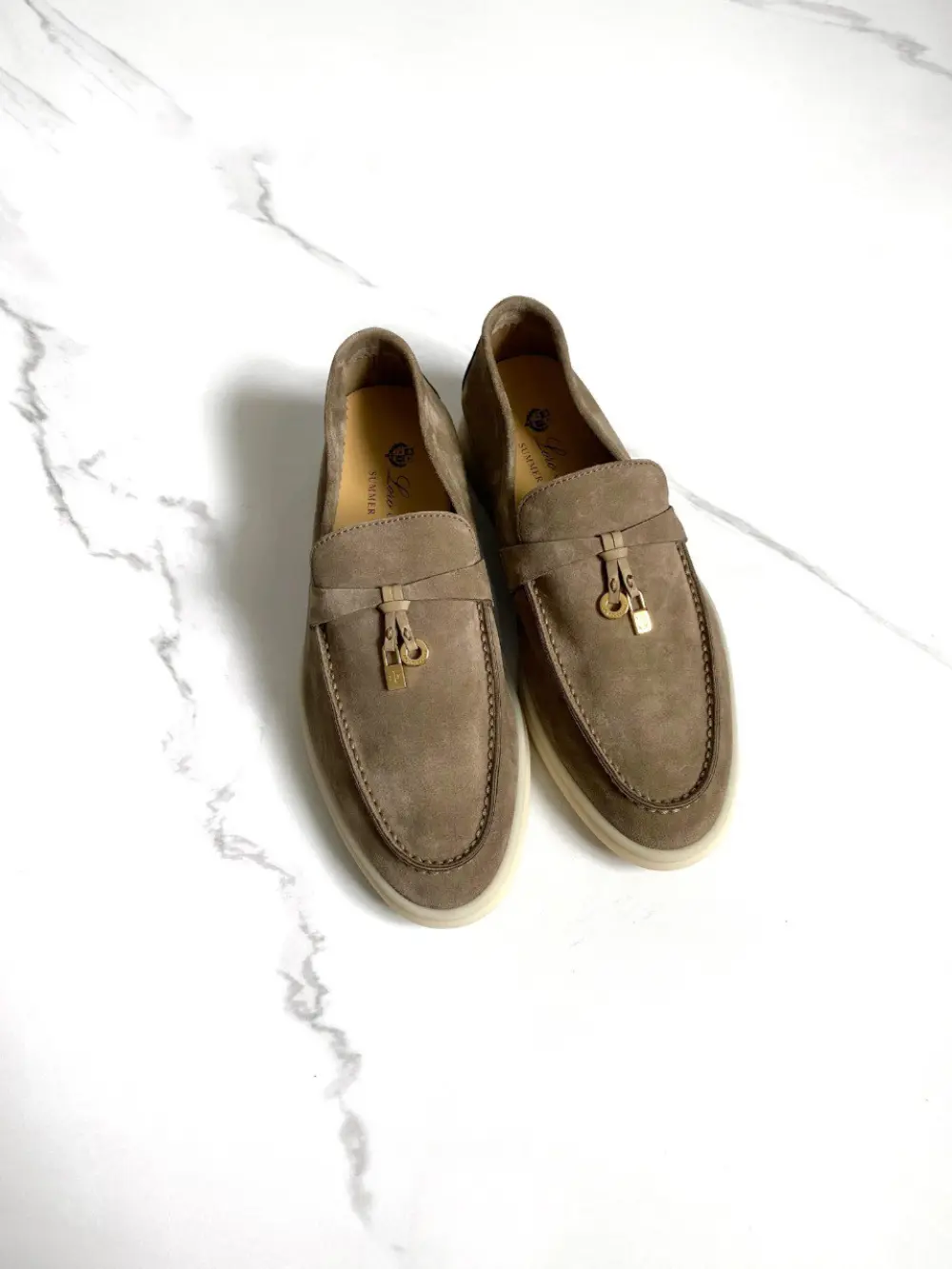 LORO PIANA SUMMER CHARMS WALK LOAFER antique brown (hf69)