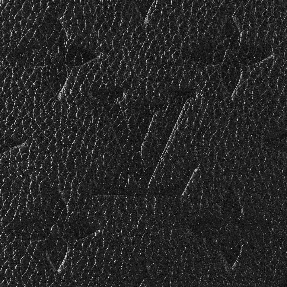 LOUIS VUITTON LV EASY POUCH ON STRAP empreinte leather black