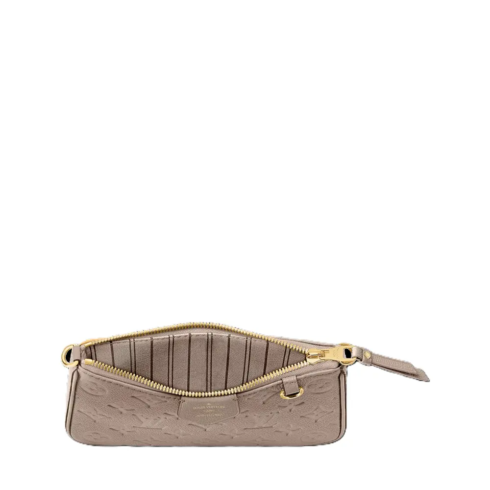 LOUIS VUITTON LV EASY POUCH ON STRAP empreinte leather gris tourterelle