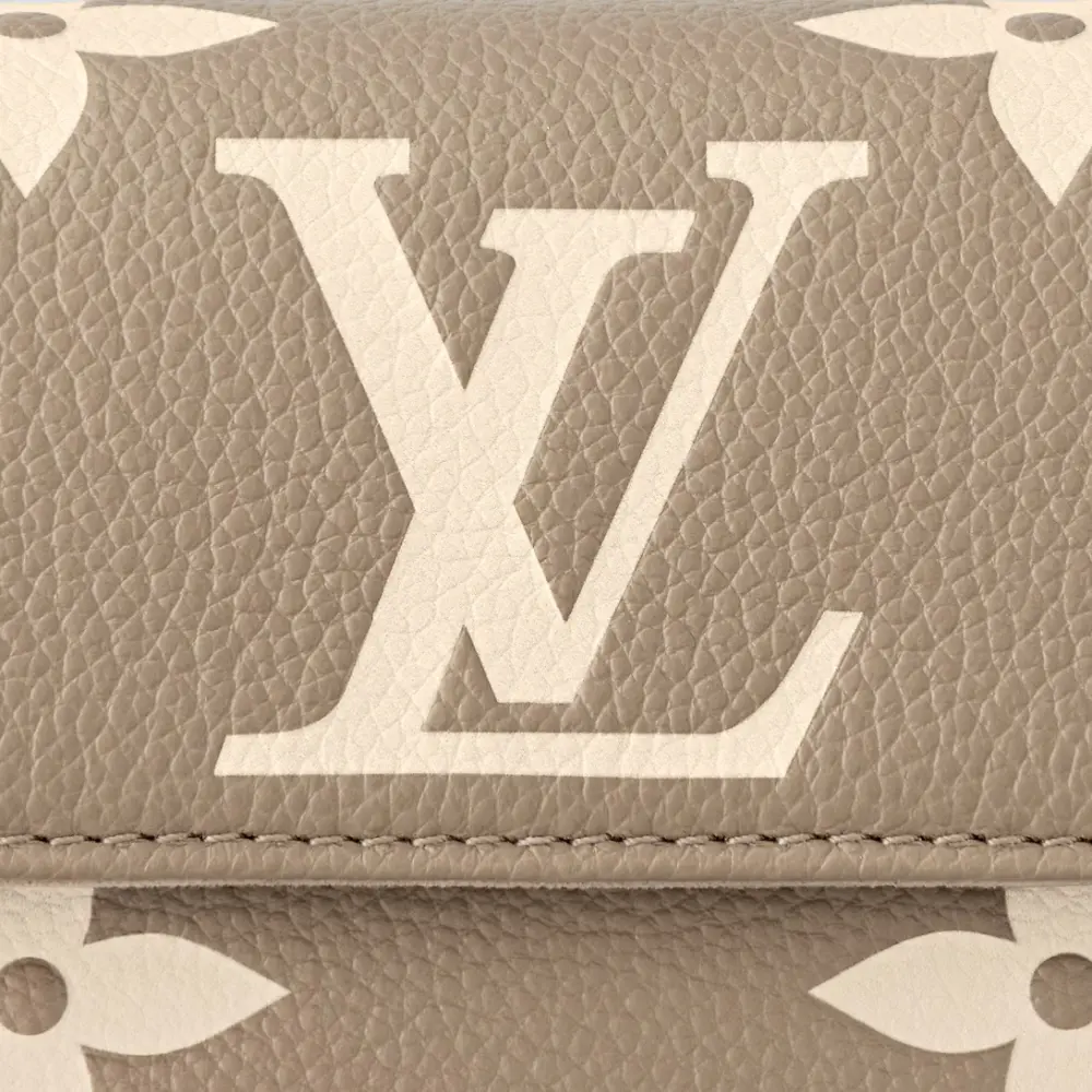 LOUIS VUITTON LV IVY WOC monogram empreinte tourterelle / creme