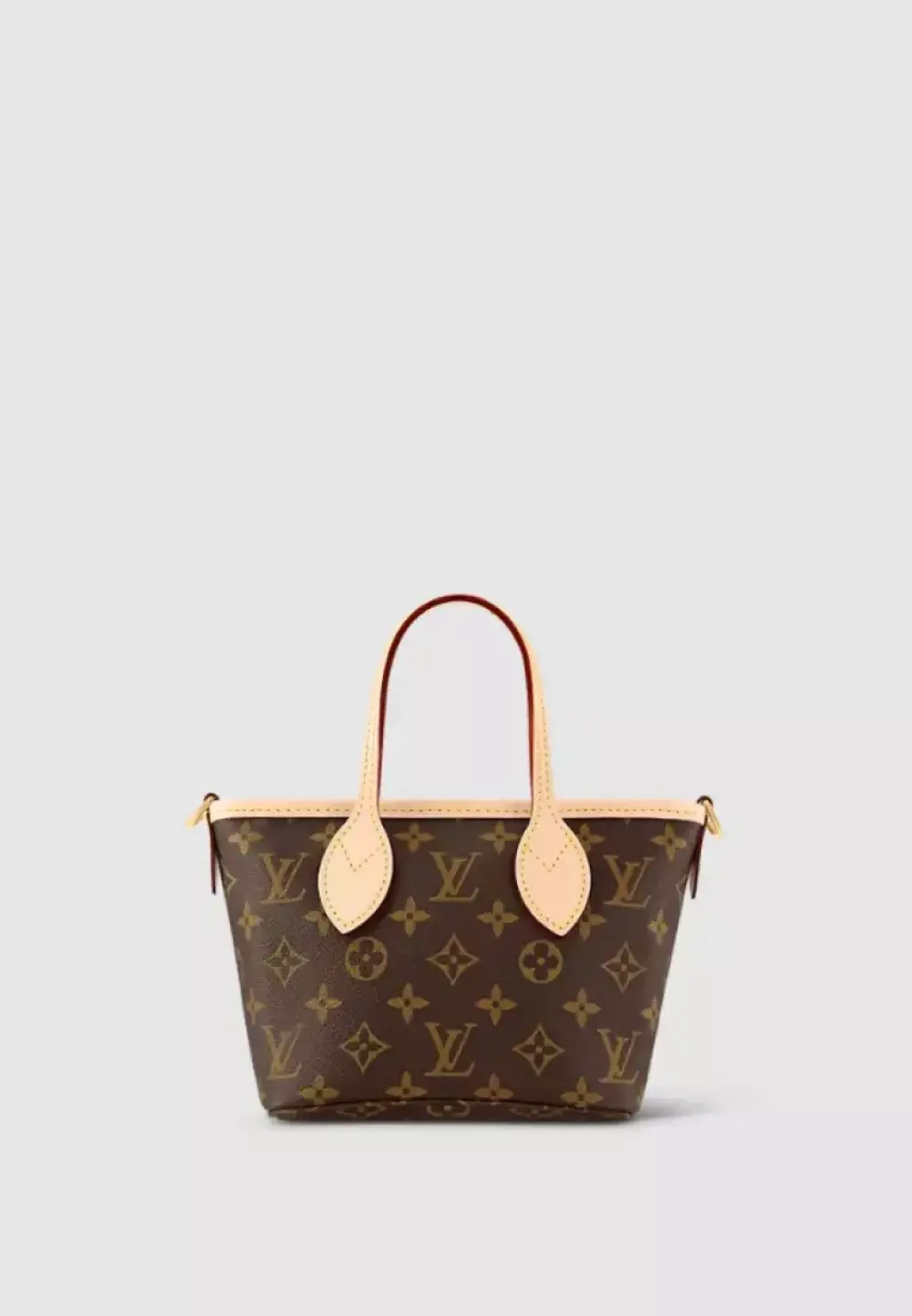 LOUIS VUITTON LV NEVERFULL BB monogram strap pink