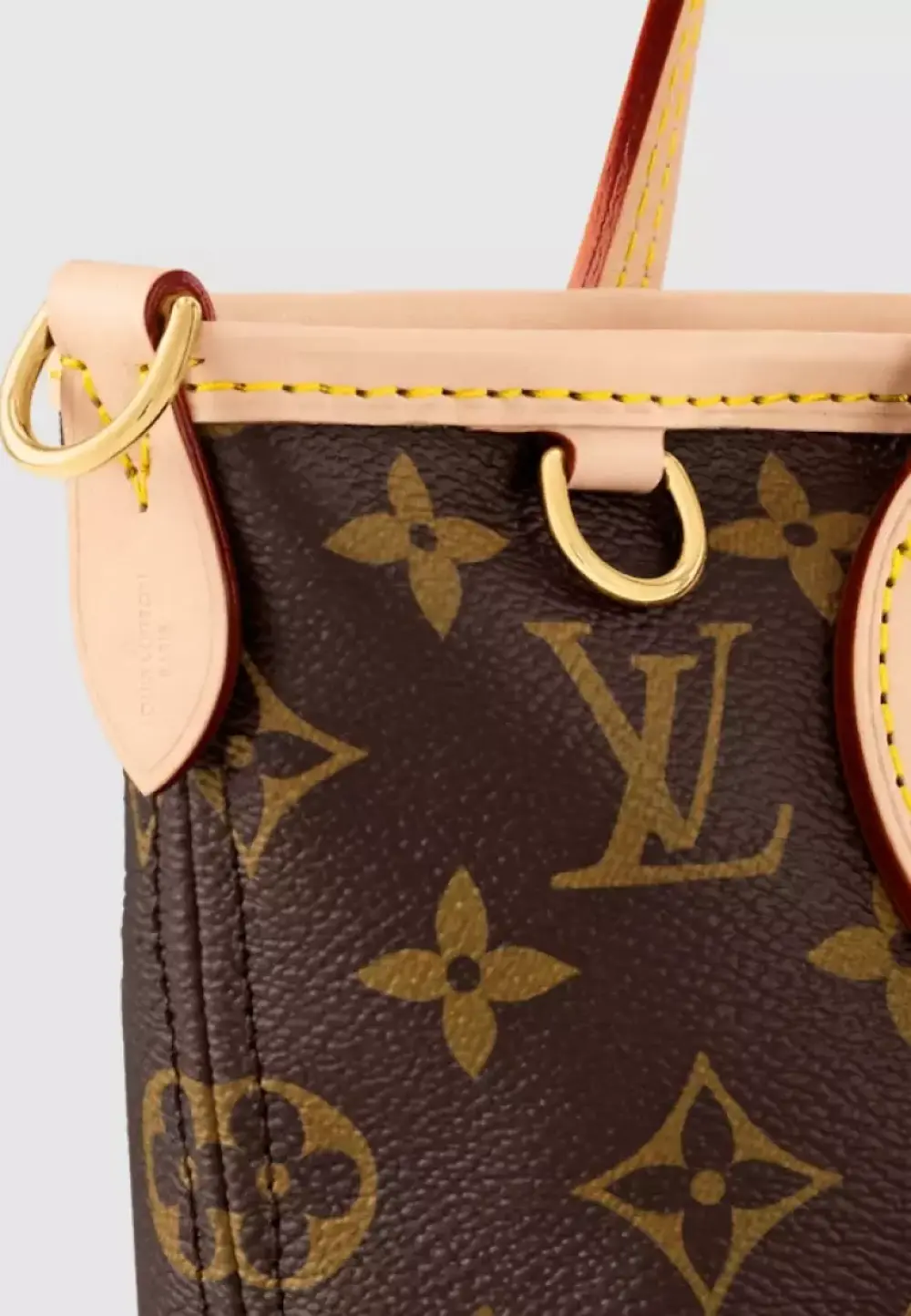 LOUIS VUITTON LV NEVERFULL BB monogram strap pink