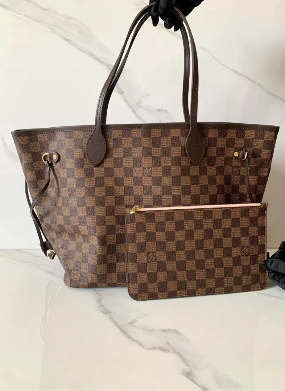 LOUIS VUITTON LV NEVERFULL MM (PRELOVED 2021) monogram pivoenne pink