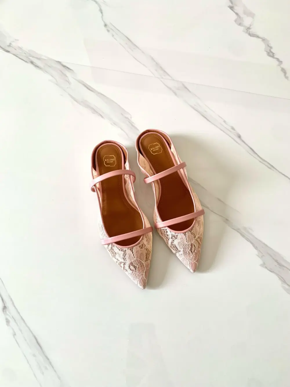 MALONE FLAT MULES pink rose
