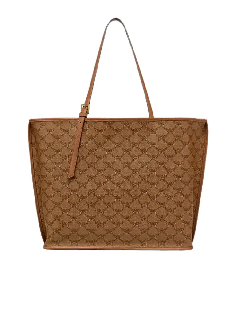 MCM MEDIUM HIMMEL LAURETOS LEATHER TOTE BAG cognac