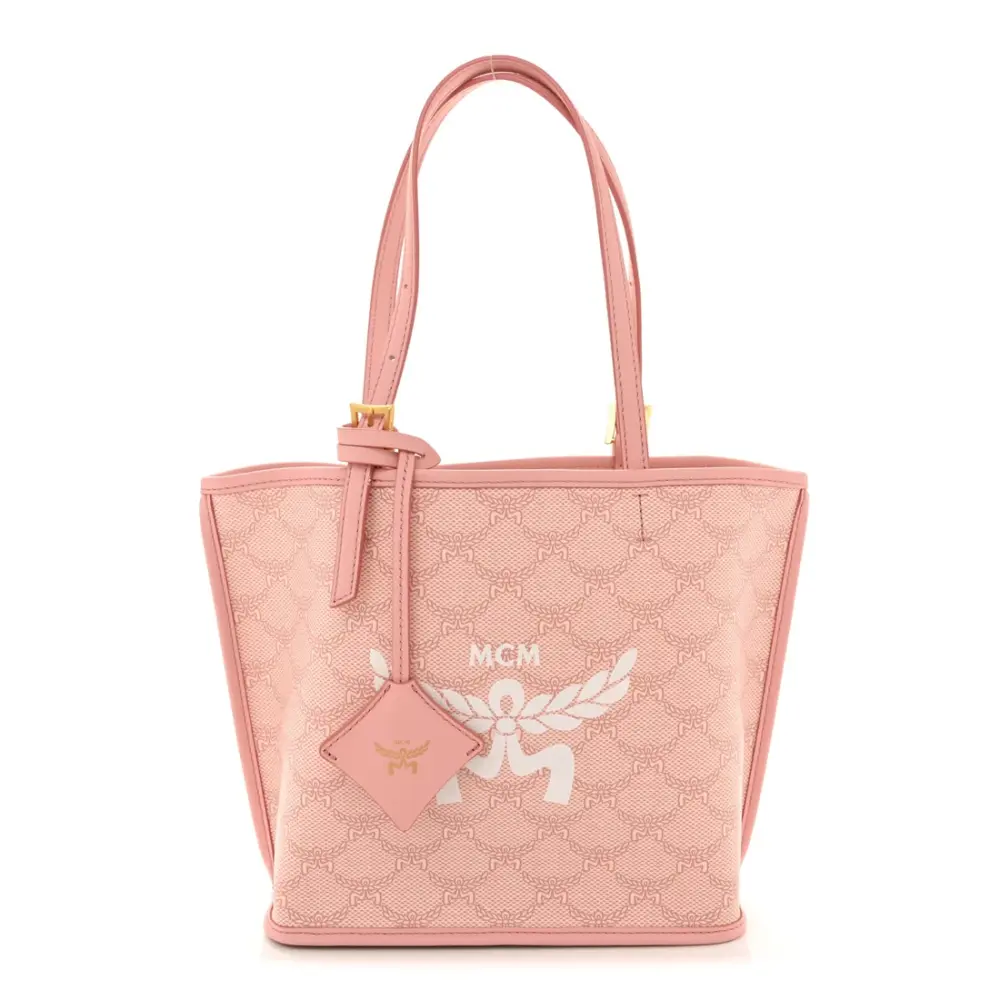 MINI HIMMEL LAURETOS LEATHER TOTE BAG · silver pink