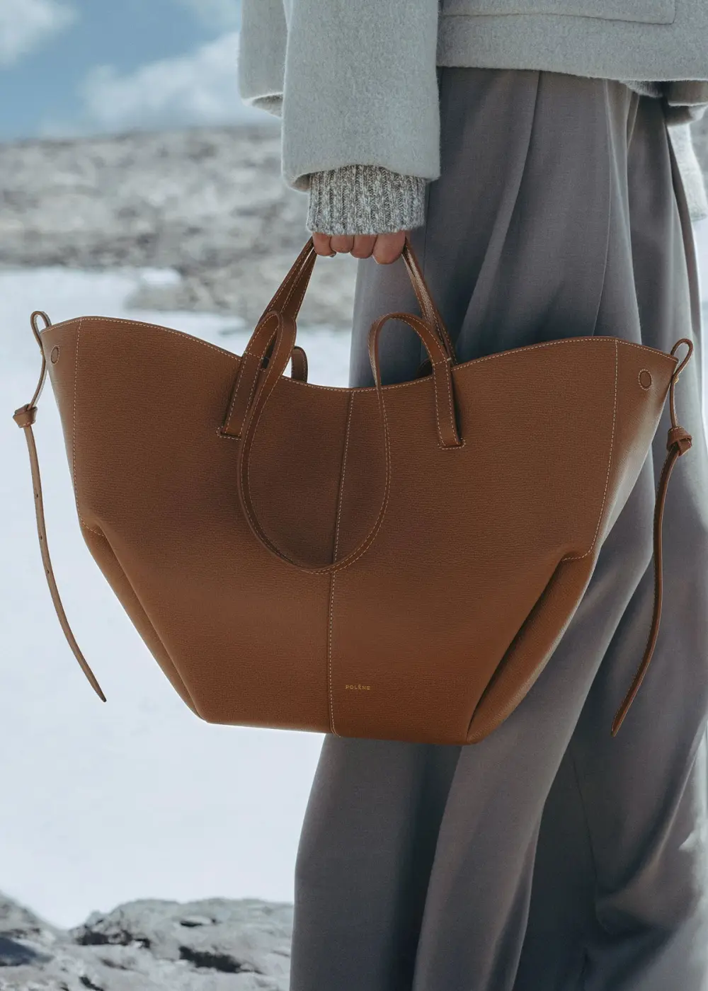 POLENE CYME LARGE camel
