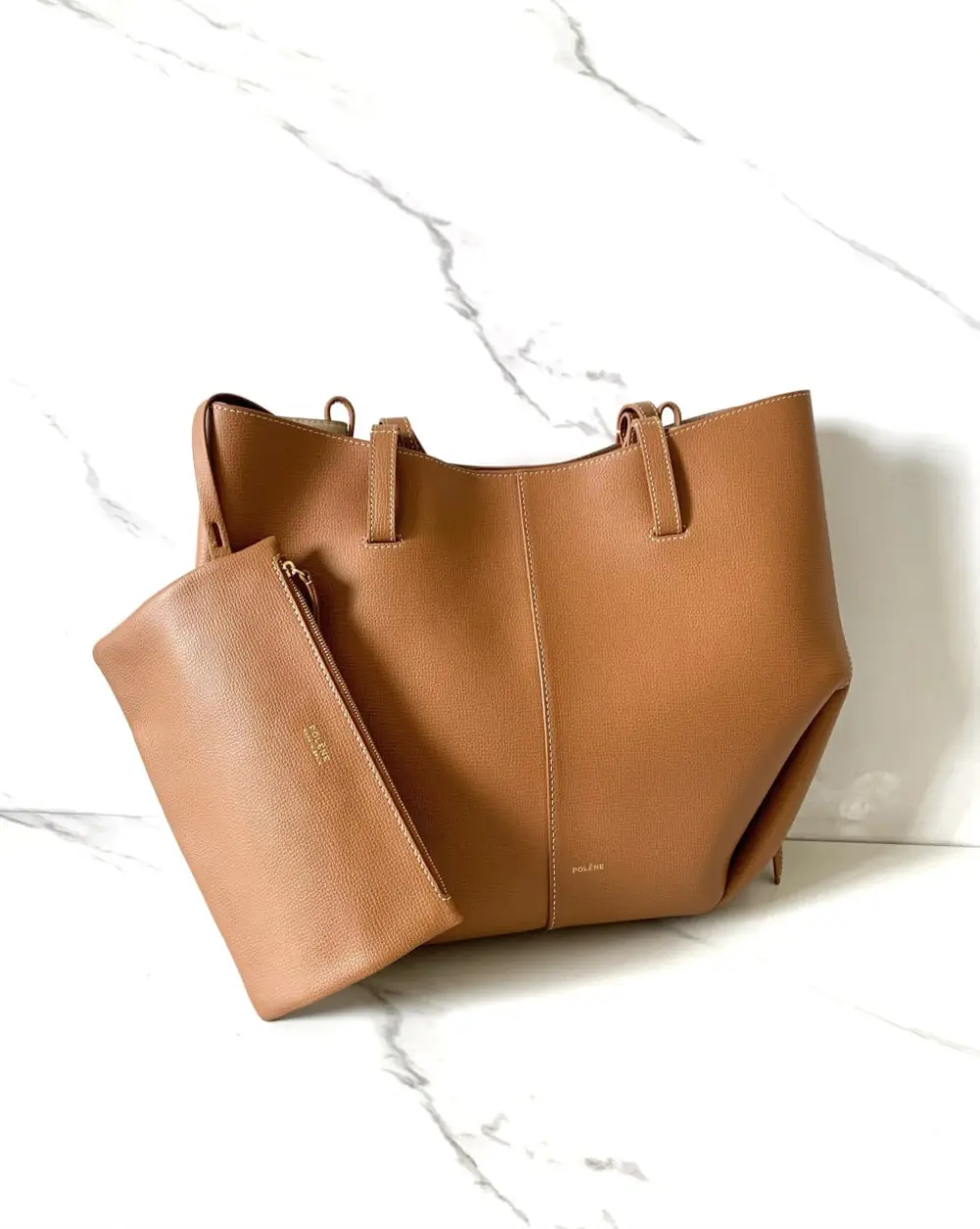 POLENE CYME LARGE camel
