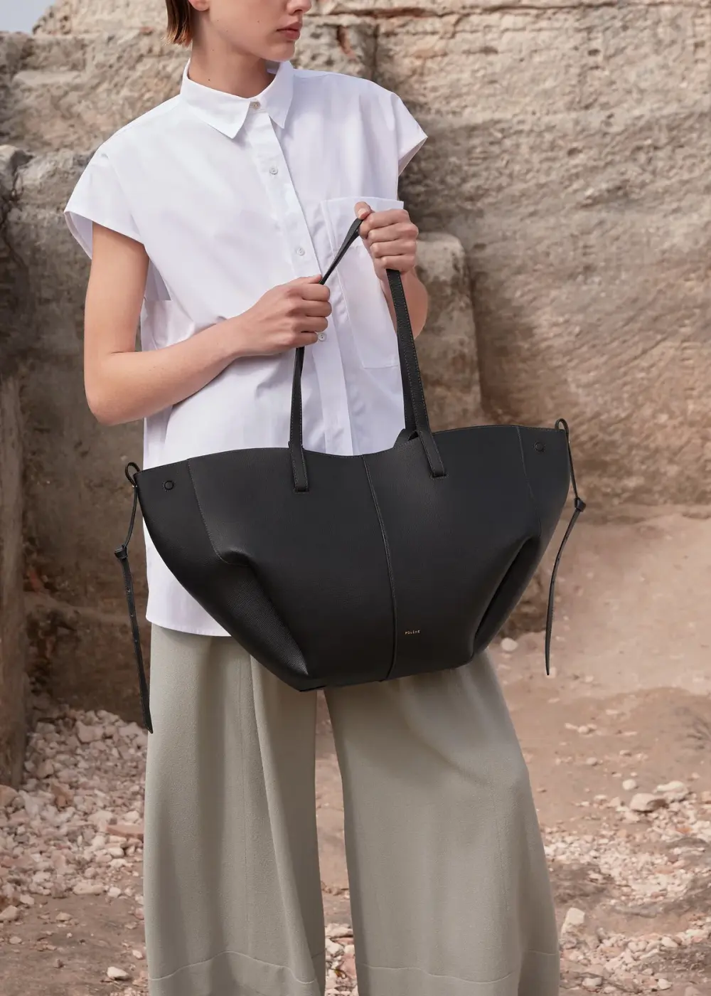 POLENE CYME LARGE black