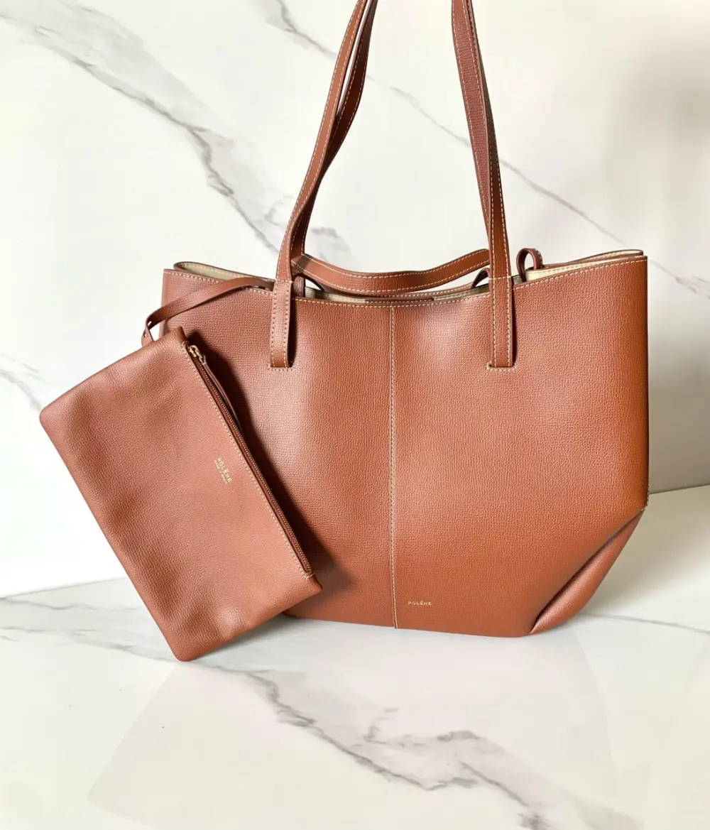 POLENE CYME LARGE cognac