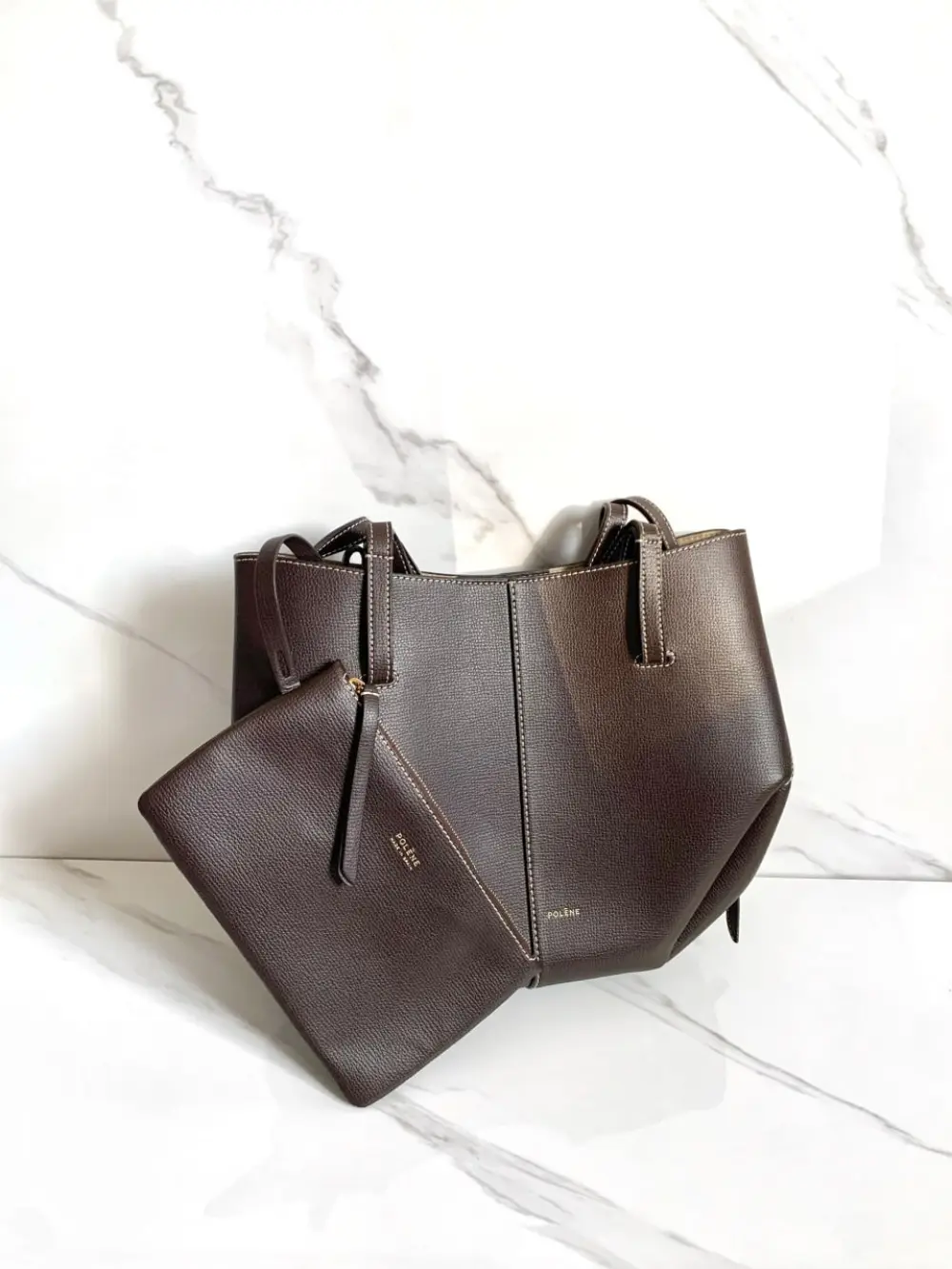 POLENE CYME LARGE ebony