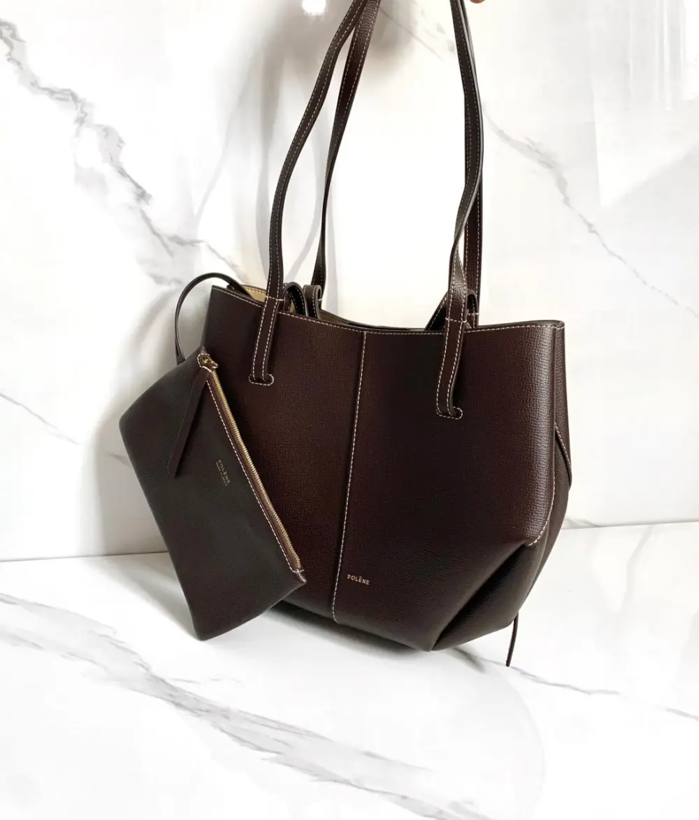 POLENE CYME LARGE ebony