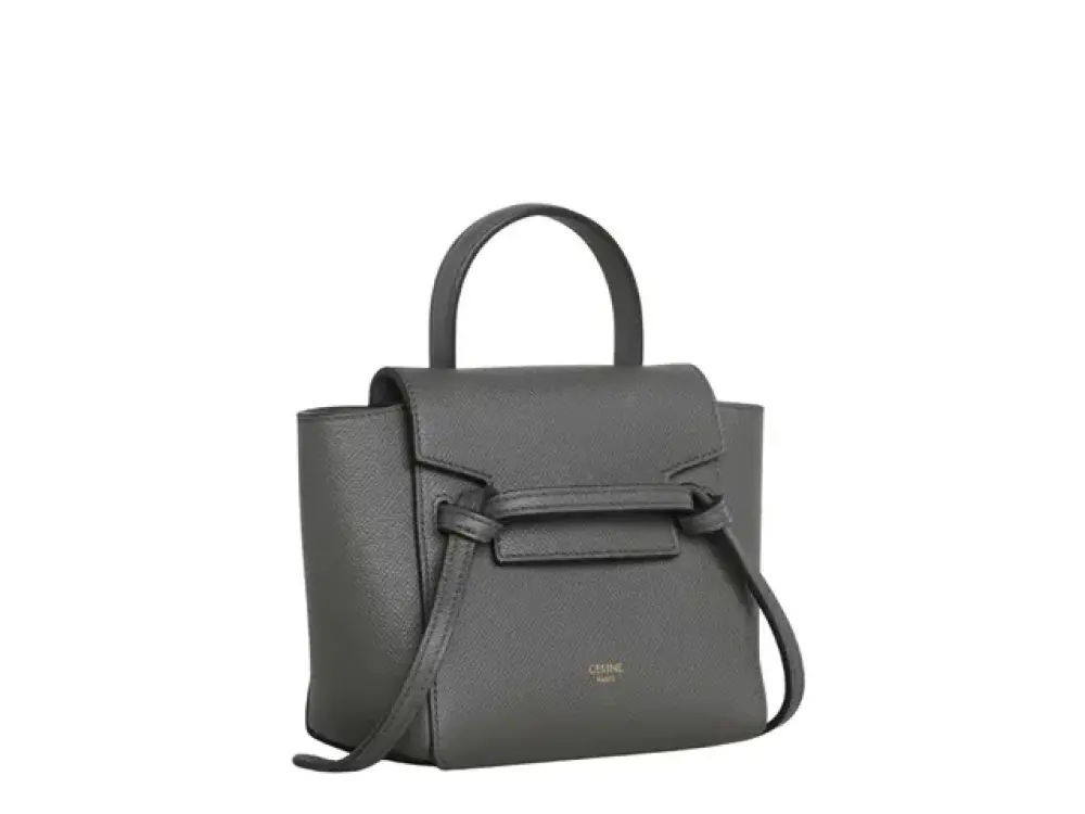 CELINE PICO BELT BAG dark grey