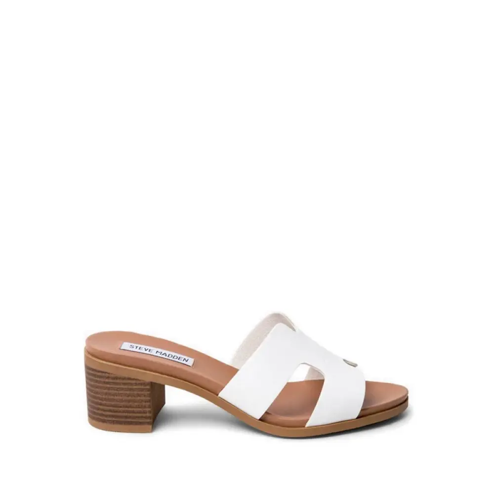STEVE MADDEN KELSIE white leather