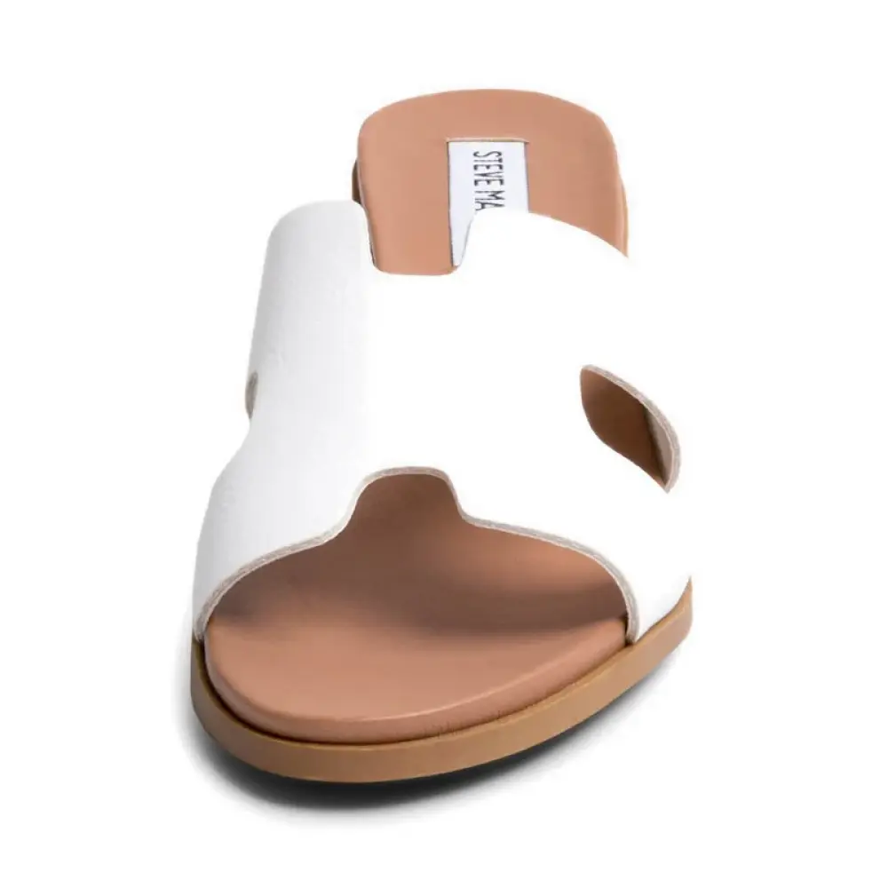 STEVE MADDEN KELSIE white leather