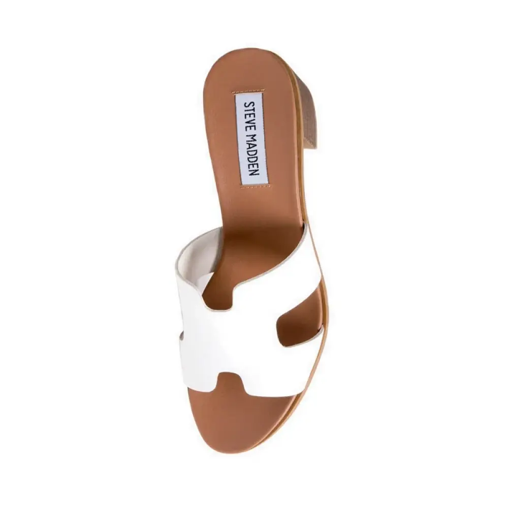 STEVE MADDEN KELSIE white leather
