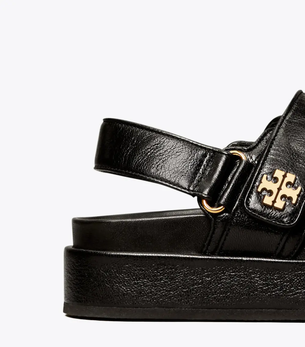 TORY BURCH KIRA SPORT VELCRO STRAP SANDALS black