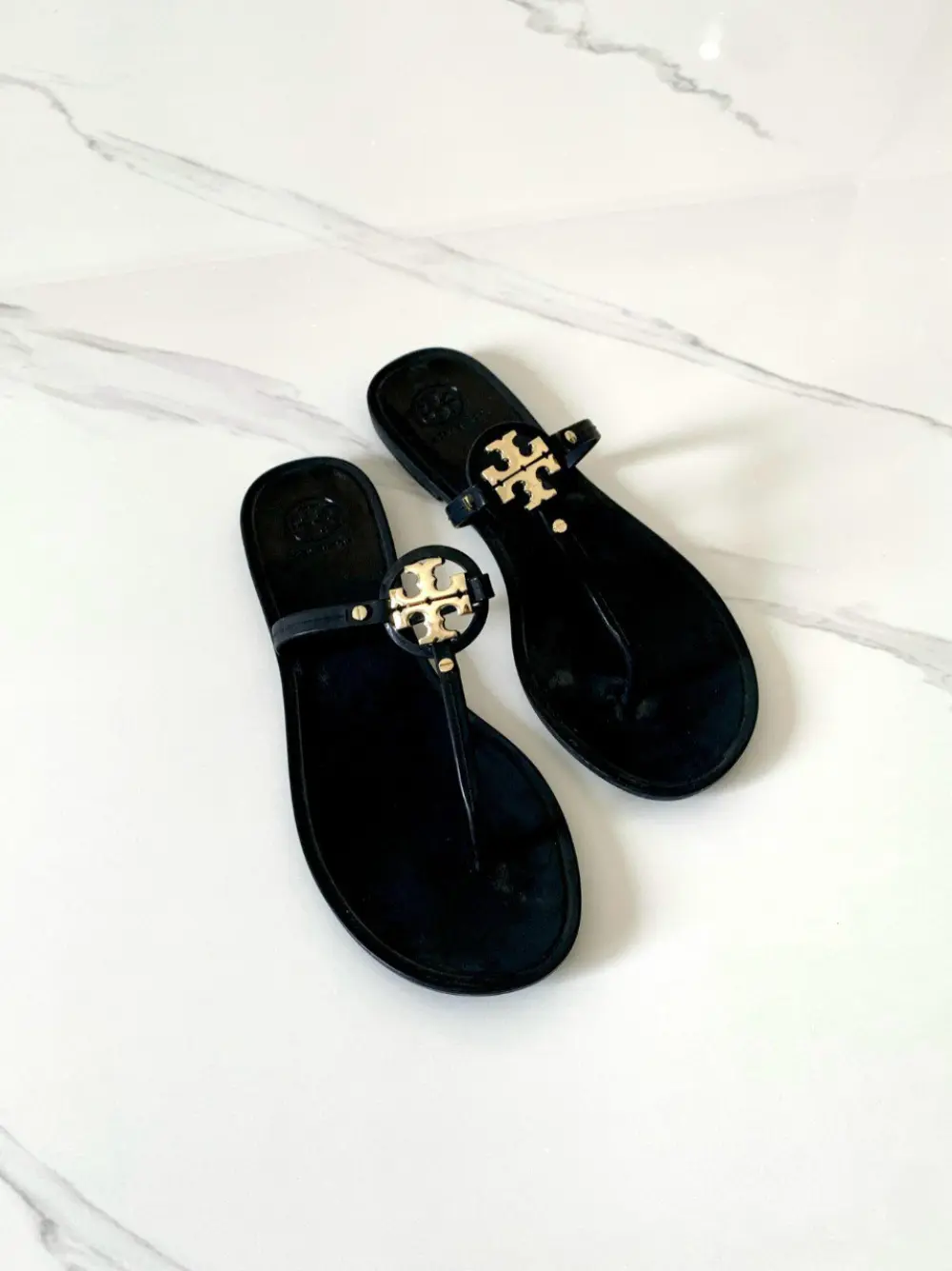 TORY BURCH THONG MILLER black