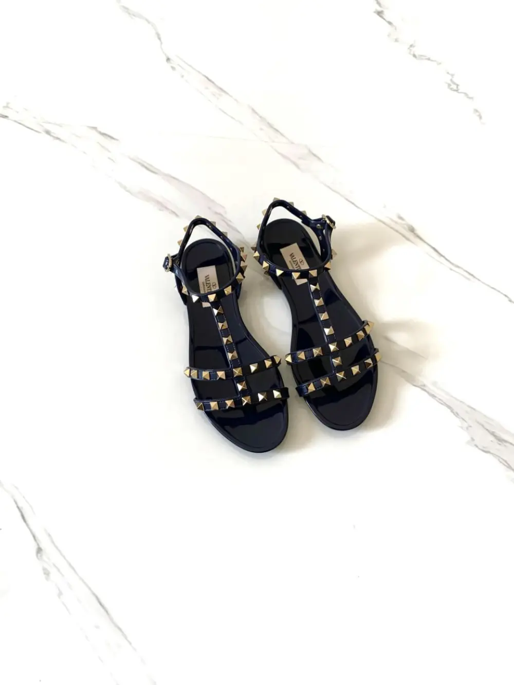 VALENTINO ANKLE JELLY navy