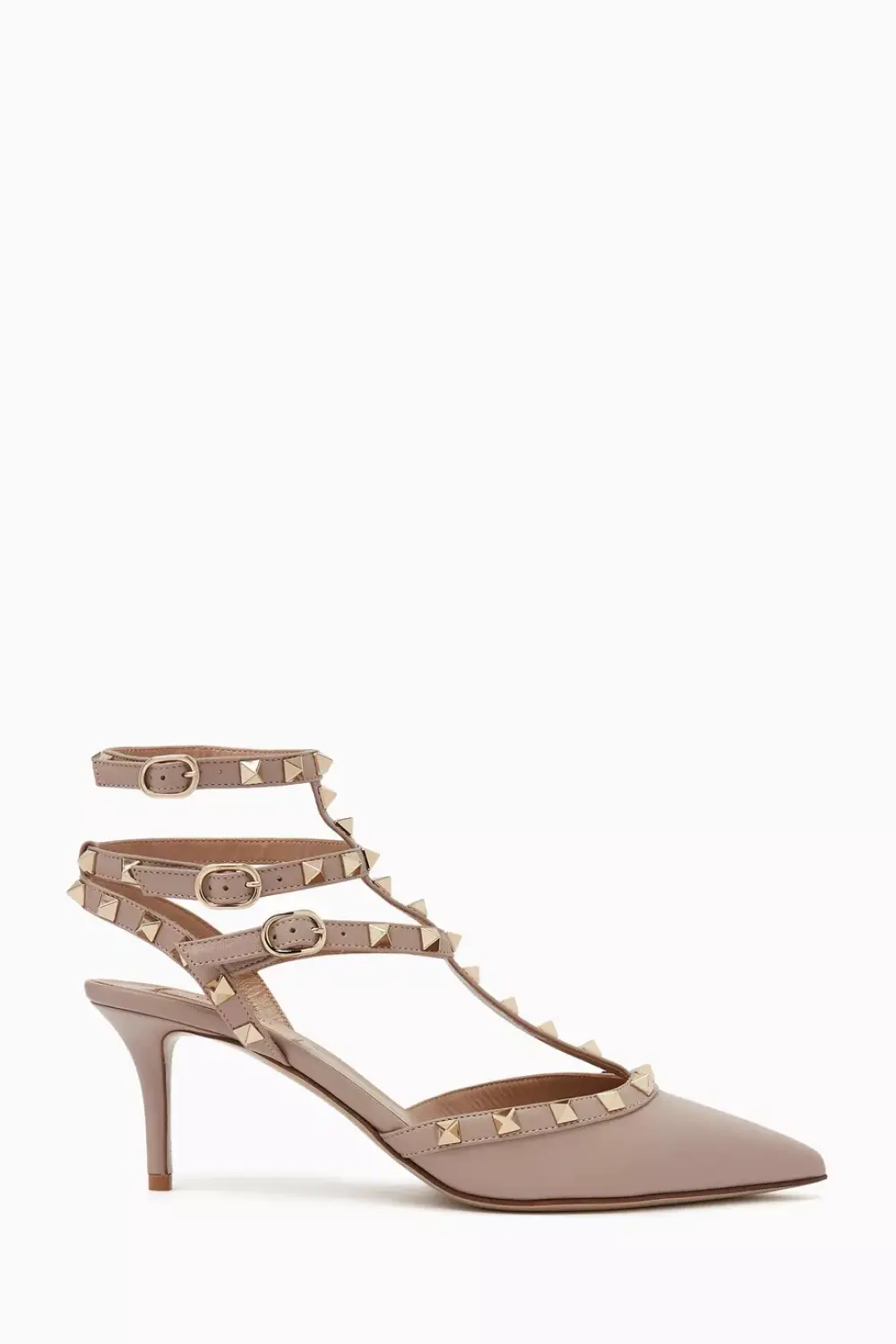KITTEN HEELS 6CM ROCKSTUD · nude calf