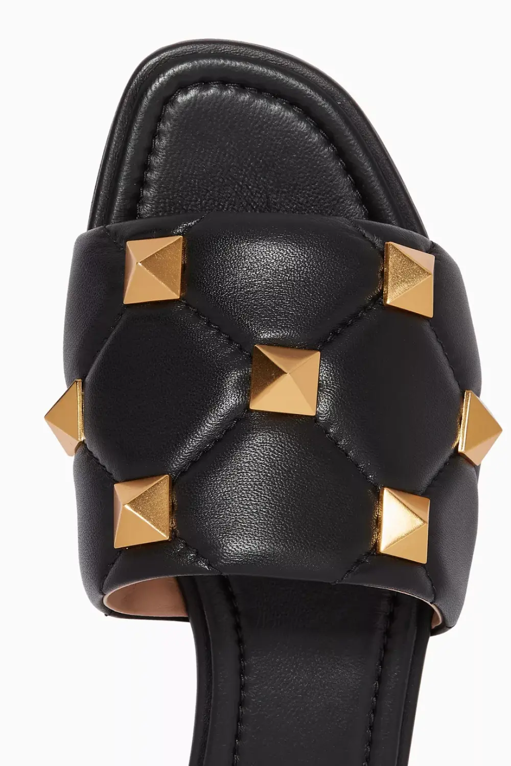 VALENTINO SLIDE ROMANSTUD black quilted