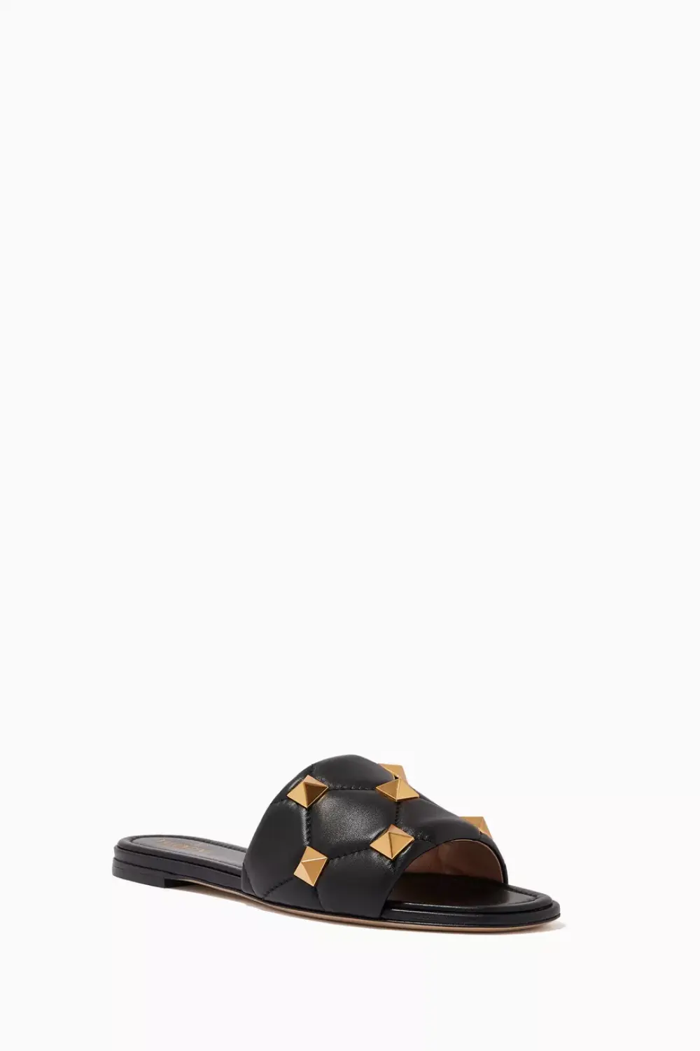 VALENTINO SLIDE ROMANSTUD black quilted