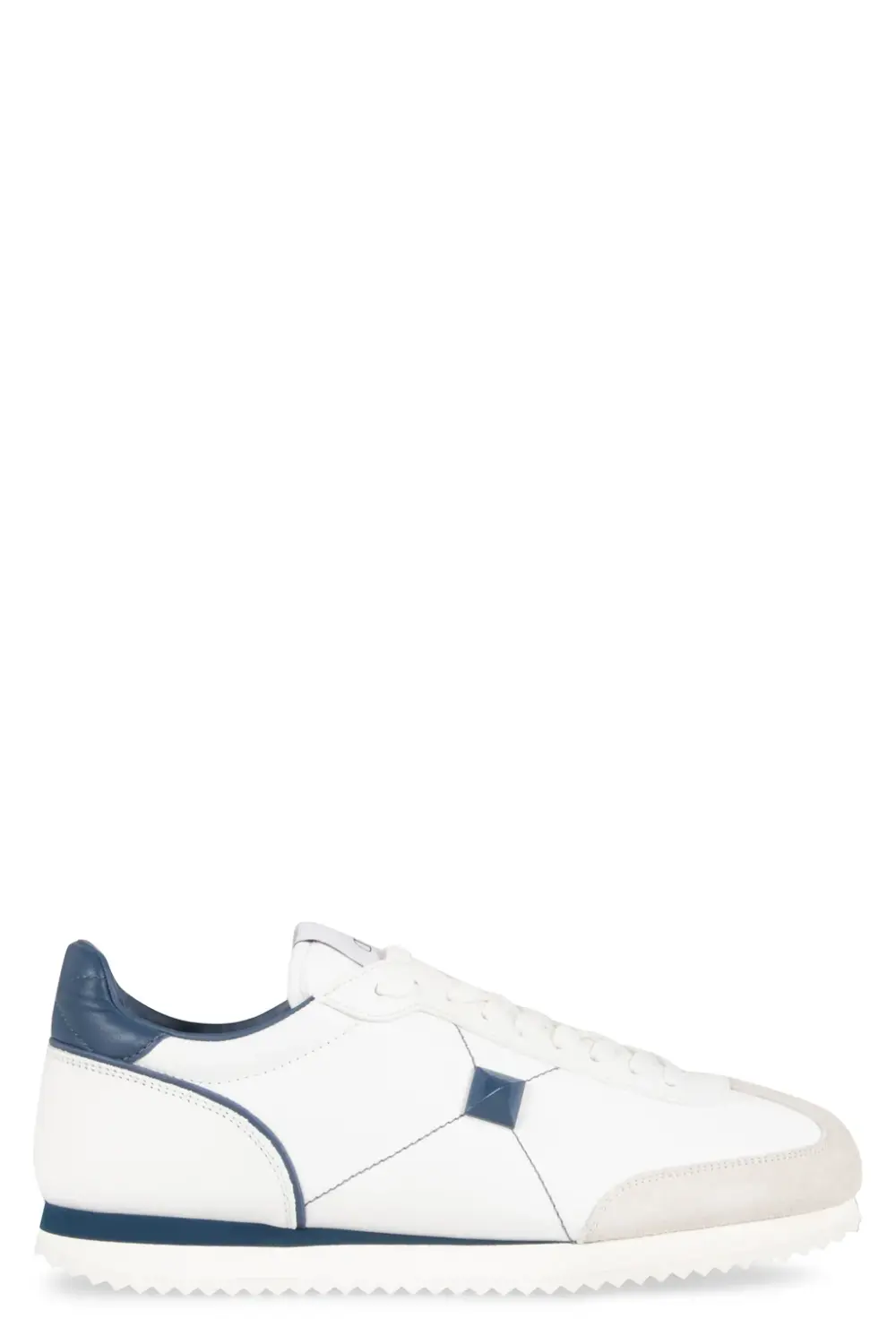 STUD AROUND LOW - TOP SNEAKER · white blue