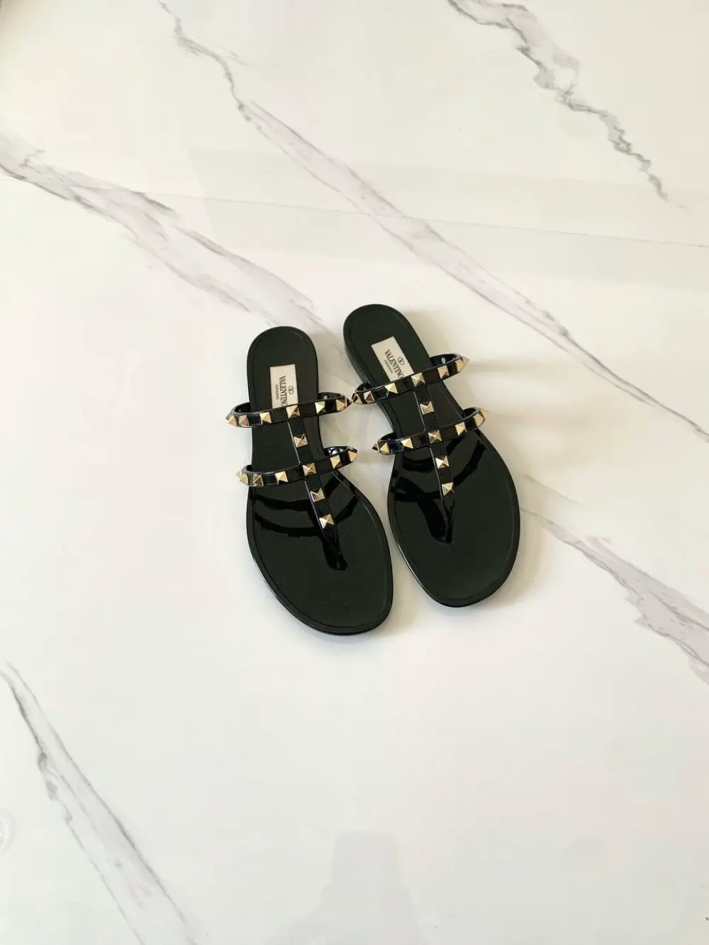 VALENTINO THONG TSTRAP black