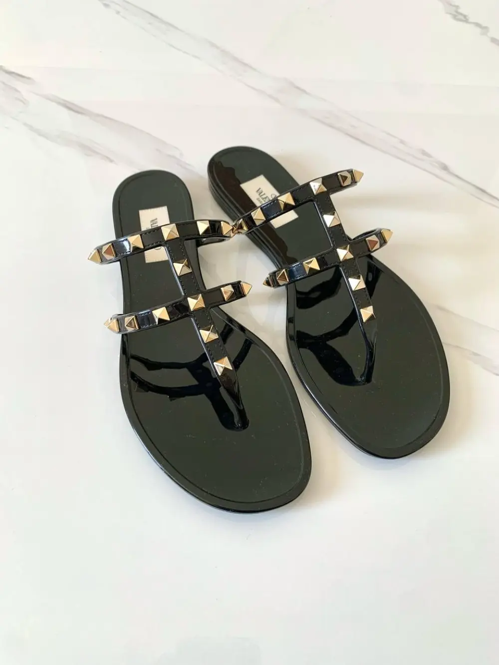 VALENTINO THONG TSTRAP black