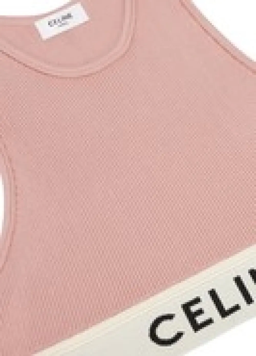 CELINE CROP TOP KNIT baby pink