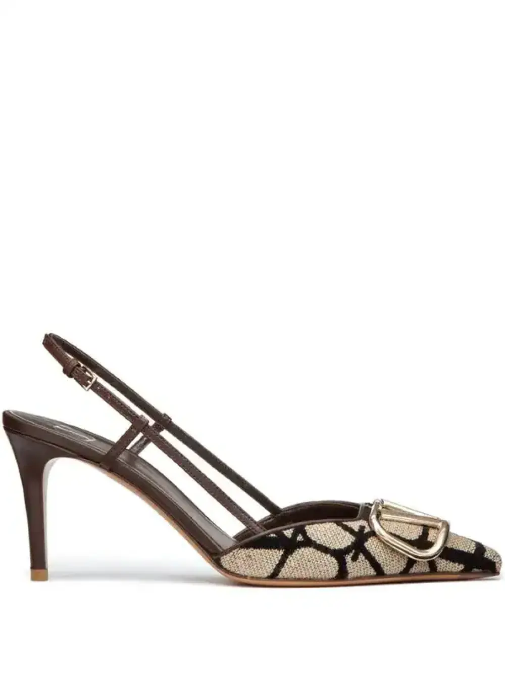 VALENTINO VLOGO 8CM TOILEMONO black natural