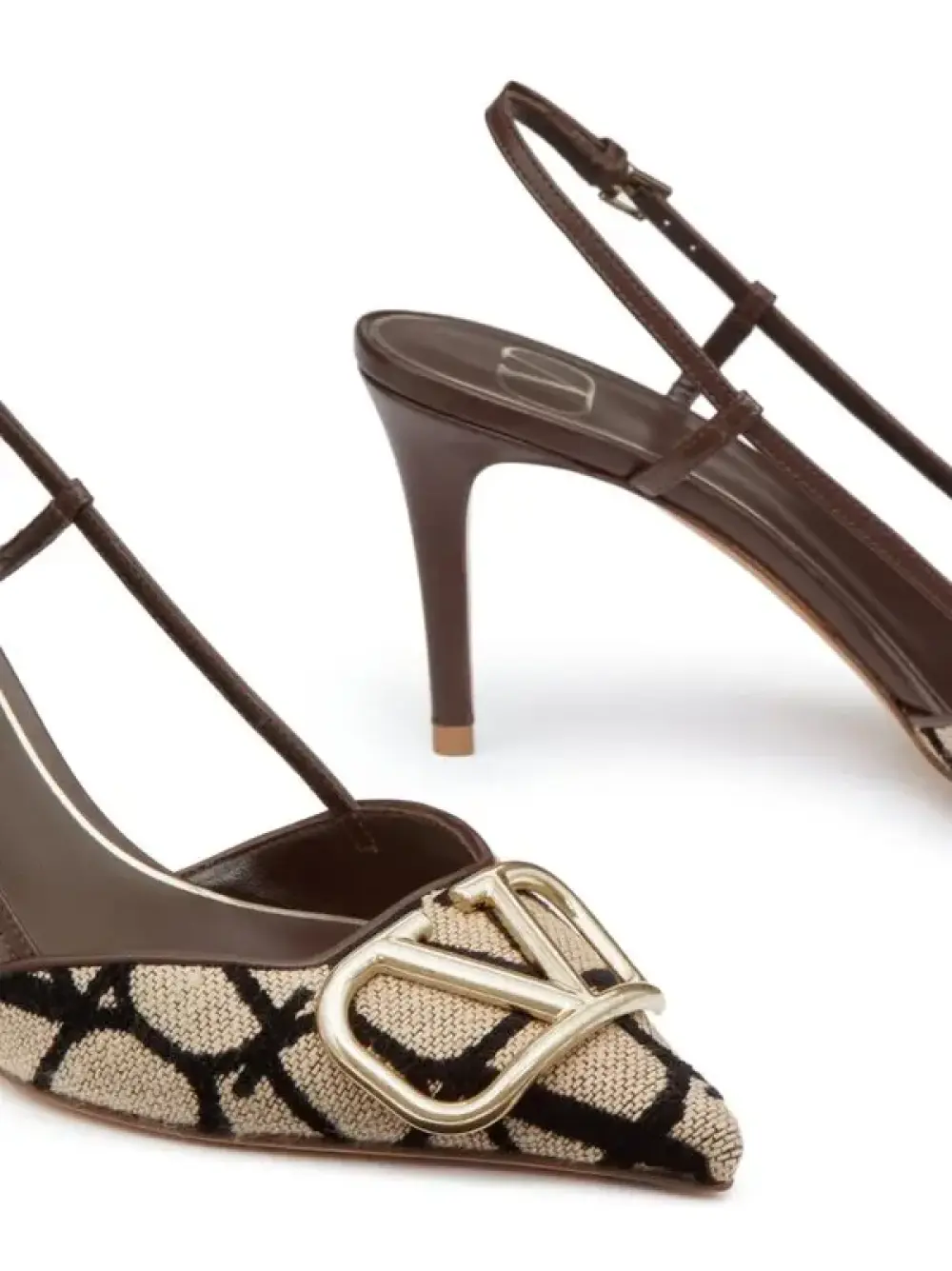 VALENTINO VLOGO 8CM TOILEMONO black natural